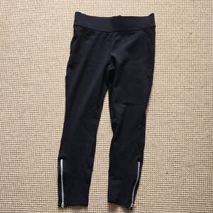 Joe Fresh Black Leggings with Zipper Detail